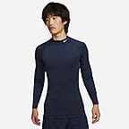 Nike Pro Men's Dri-FIT Fitness Mock-Neck Long-Sleeve Top